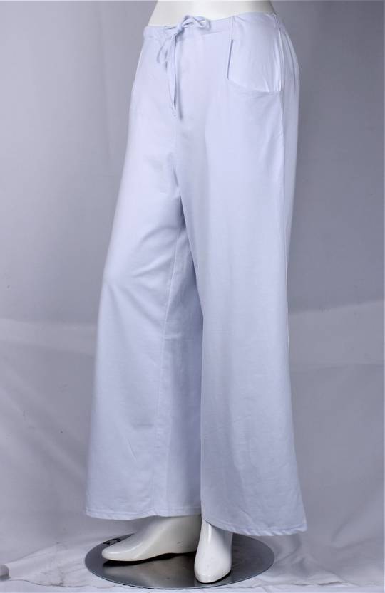 Alice & Lily cotton spandex  trousers w pockets white STYLE: AL/ND-383 SIZES : S/M/L